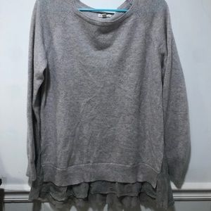 Garnet Hill Gray woman’s top size L
